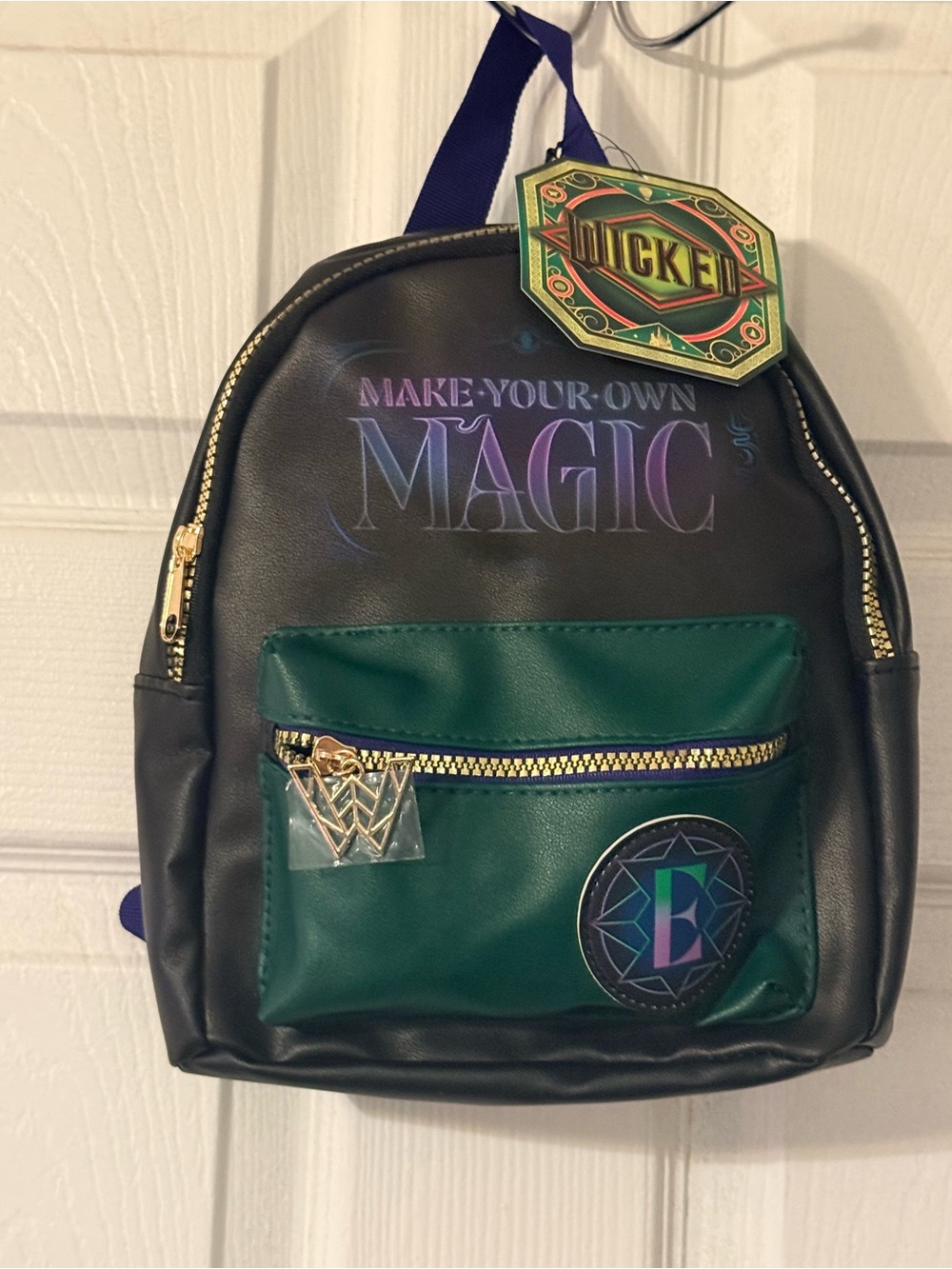 Wicked Elphaba 'Make Your Own Magic' Black & Green Mini Backpack